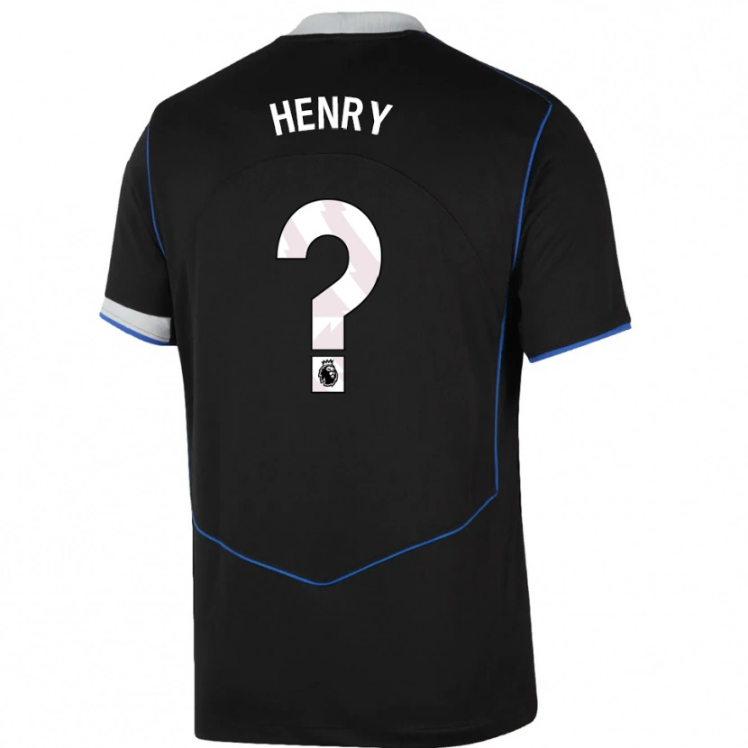 Danxen Kinder Josh Henry #0 Schwarz Blau Silber Ausweichtrikot Trikot 2025/26 T-Shirt Schweiz