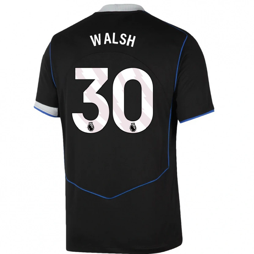 Danxen Kinder Keira Walsh #30 Schwarz Blau Silber Ausweichtrikot Trikot 2025/26 T-Shirt Schweiz