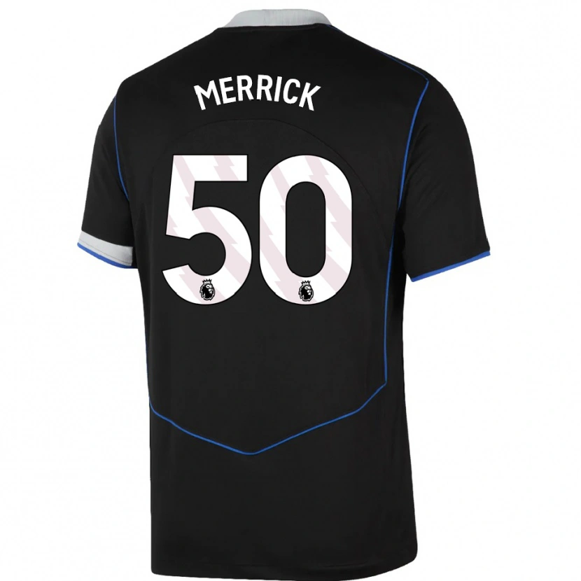 Danxen Kinder Max Merrick #50 Schwarz Blau Silber Ausweichtrikot Trikot 2025/26 T-Shirt Schweiz