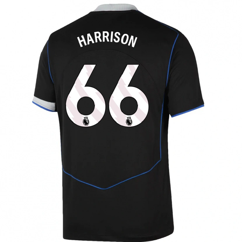 Danxen Kinder Ollie Harrison #66 Schwarz Blau Silber Ausweichtrikot Trikot 2025/26 T-Shirt Schweiz