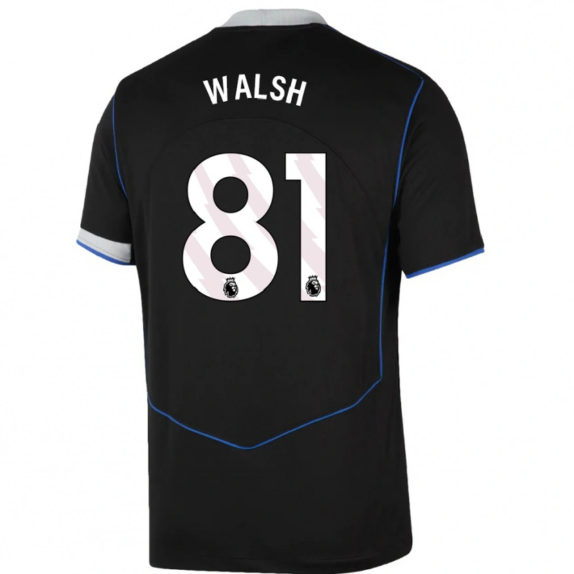Danxen Kinder Reggie Walsh #81 Schwarz Blau Silber Ausweichtrikot Trikot 2025/26 T-Shirt Schweiz