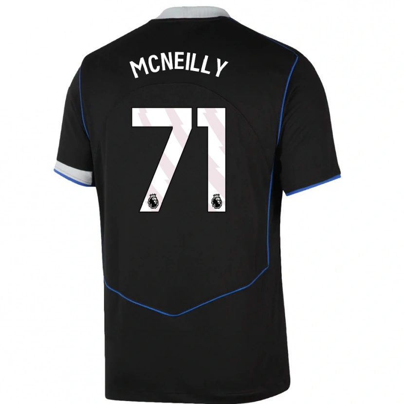 Danxen Kinder Donnell Mcneilly #71 Schwarz Blau Silber Ausweichtrikot Trikot 2025/26 T-Shirt Schweiz