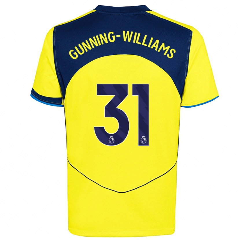 Danxen Kinder Lenna Gunning-Williams #31 Gelb Marineblau Ausweichtrikot Trikot 2025/26 T-Shirt Schweiz