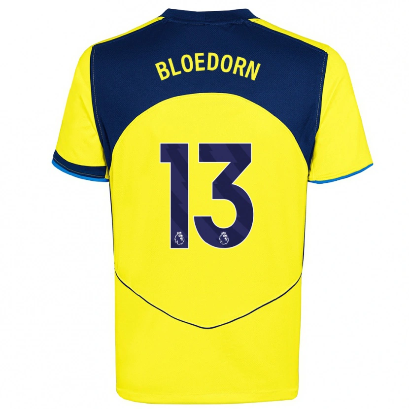 Danxen Kinder Carey Bloedorn #13 Gelb Marineblau Ausweichtrikot Trikot 2025/26 T-Shirt Schweiz