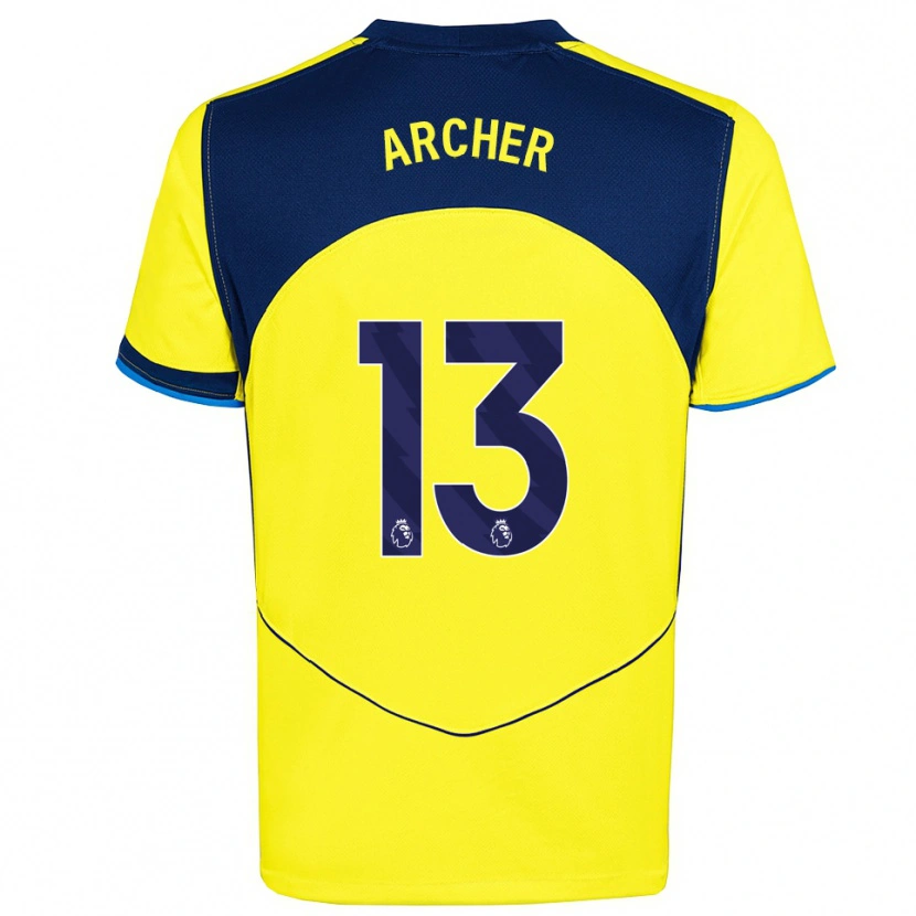 Danxen Kinder Samual Archer #13 Gelb Marineblau Ausweichtrikot Trikot 2025/26 T-Shirt Schweiz