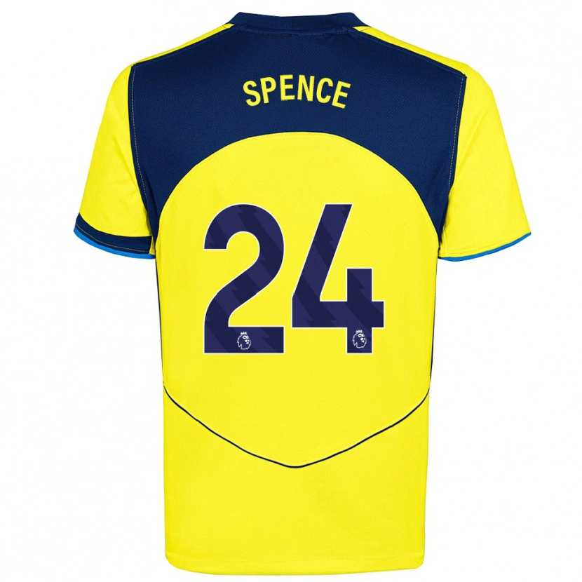 Danxen Kinder Djed Spence #24 Gelb Marineblau Ausweichtrikot Trikot 2025/26 T-Shirt Schweiz