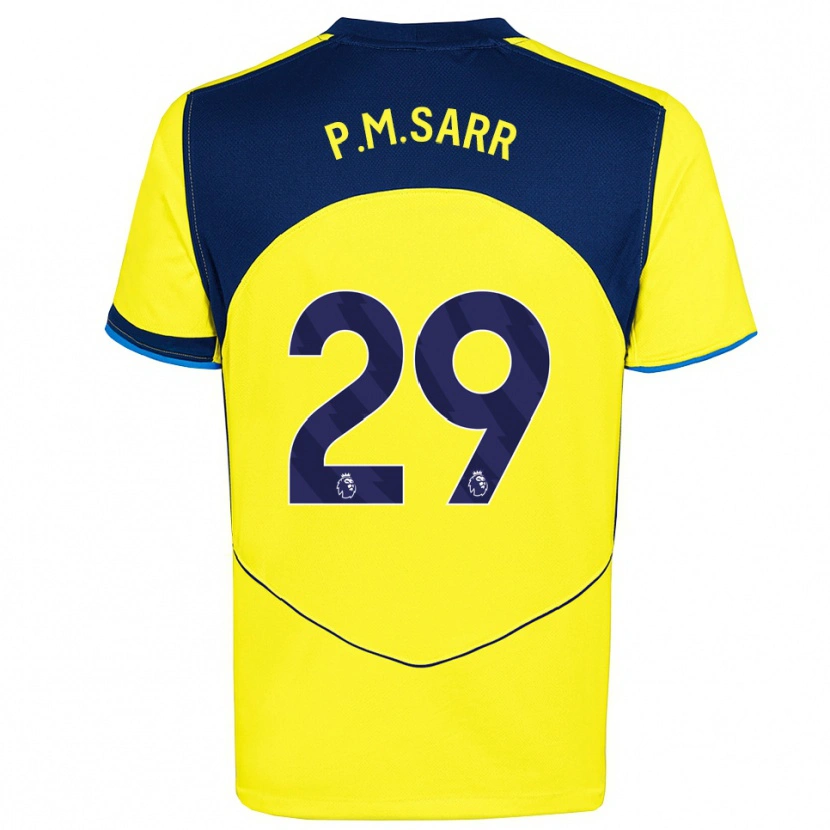 Danxen Kinder Pape Matar Sarr #29 Gelb Marineblau Ausweichtrikot Trikot 2025/26 T-Shirt Schweiz