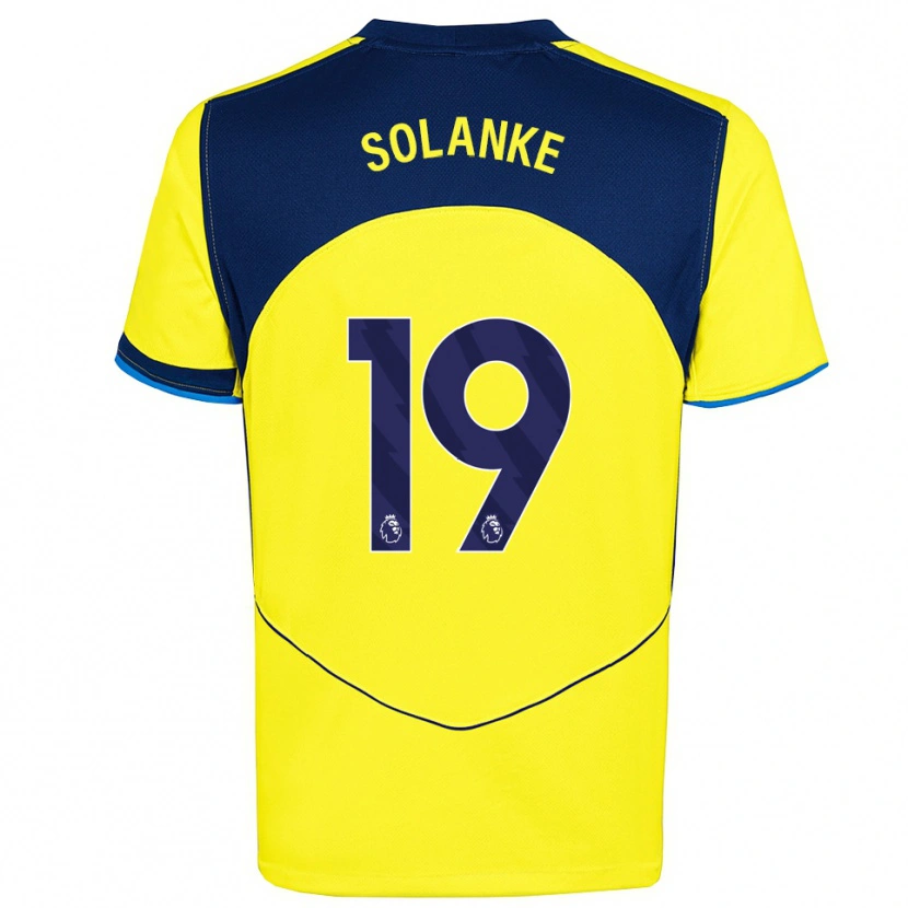 Danxen Kinder Dominic Solanke #19 Gelb Marineblau Ausweichtrikot Trikot 2025/26 T-Shirt Schweiz