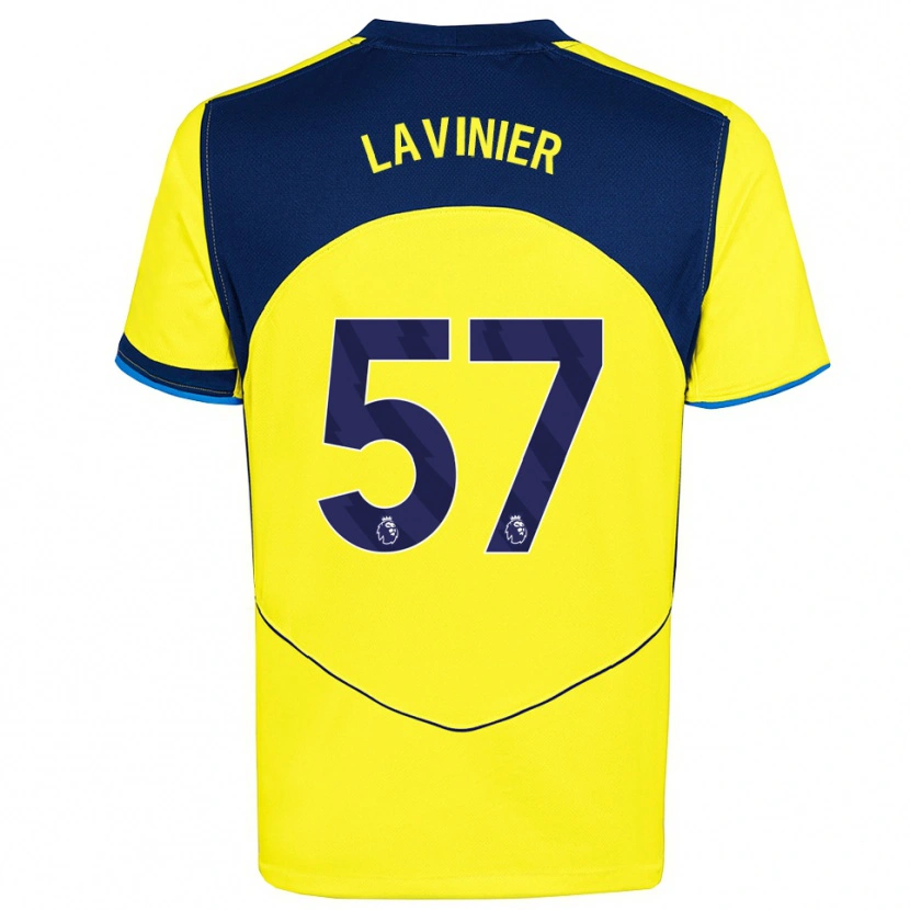 Danxen Kinder Marcel Lavinier #57 Gelb Marineblau Ausweichtrikot Trikot 2025/26 T-Shirt Schweiz