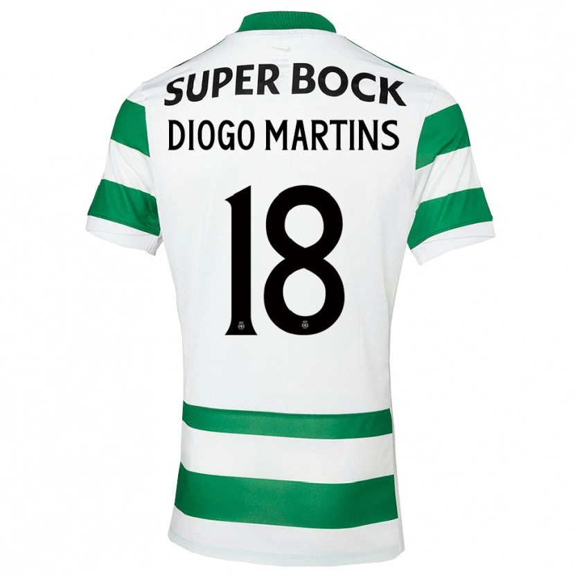 Danxen Herren Diogo Martins #18 Grün Weiß Heimtrikot Trikot 2025/26 T-Shirt Schweiz