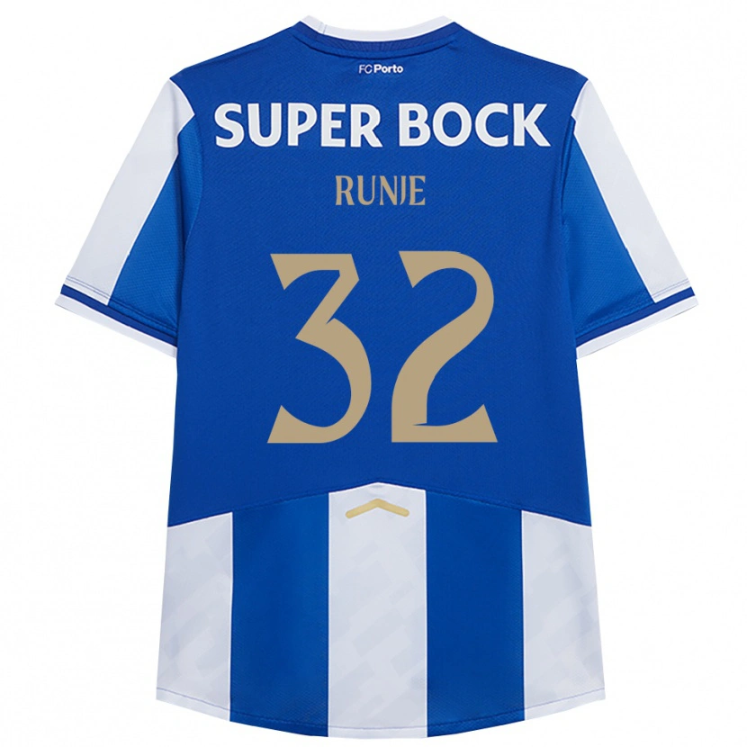 Danxen Herren Roko Runje #32 Blau Weiß Heimtrikot Trikot 2025/26 T-Shirt Schweiz