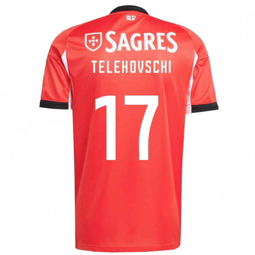 Danxen Herren Dinis Telehovschi #17 Rot Weiß Heimtrikot Trikot 2025/26 T-Shirt Schweiz