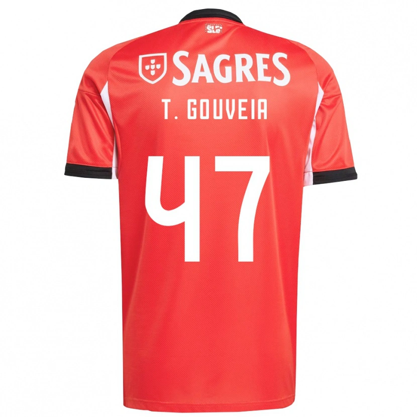 Danxen Herren Tiago Gouveia #47 Rot Weiß Heimtrikot Trikot 2025/26 T-Shirt Schweiz