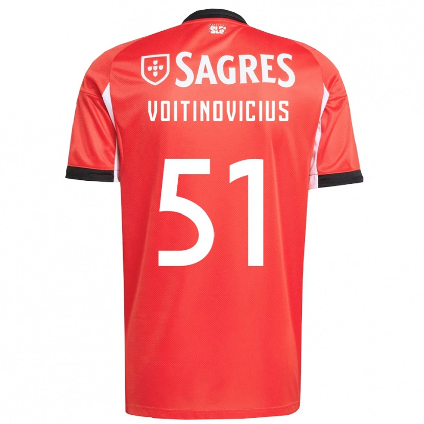 Danxen Herren Arnas Voitinovičius #51 Rot Weiß Heimtrikot Trikot 2025/26 T-Shirt Schweiz