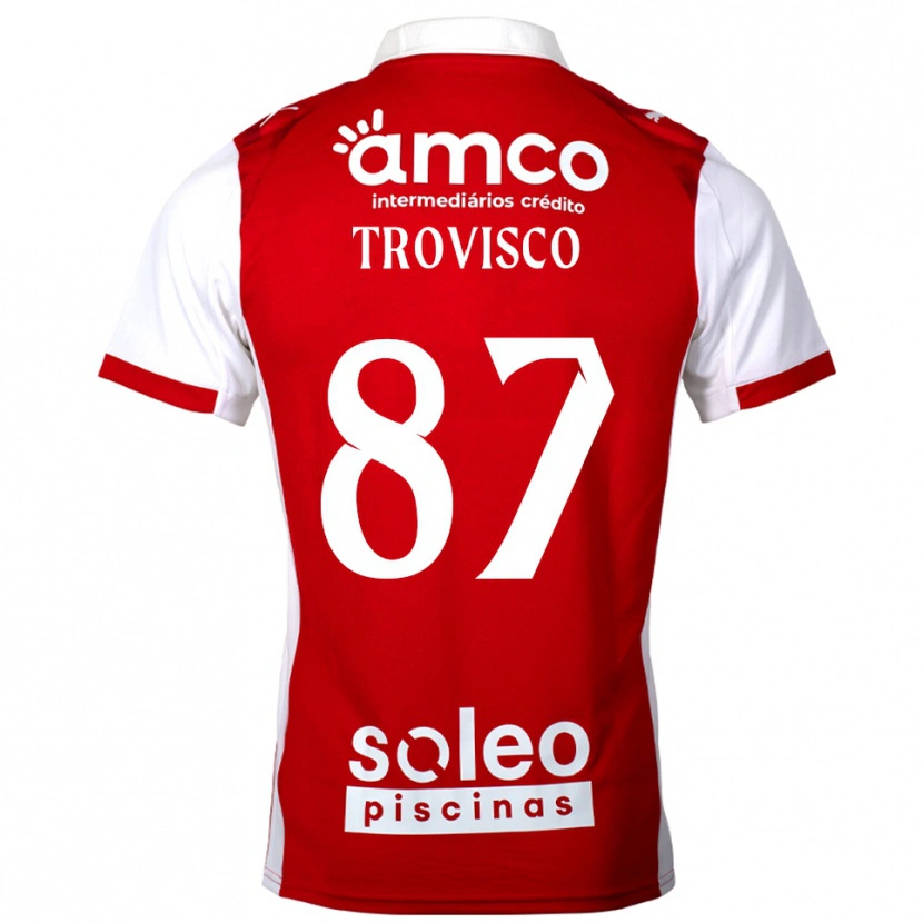 Danxen Herren João Trovisco #87 Rot Weiß Heimtrikot Trikot 2025/26 T-Shirt Schweiz
