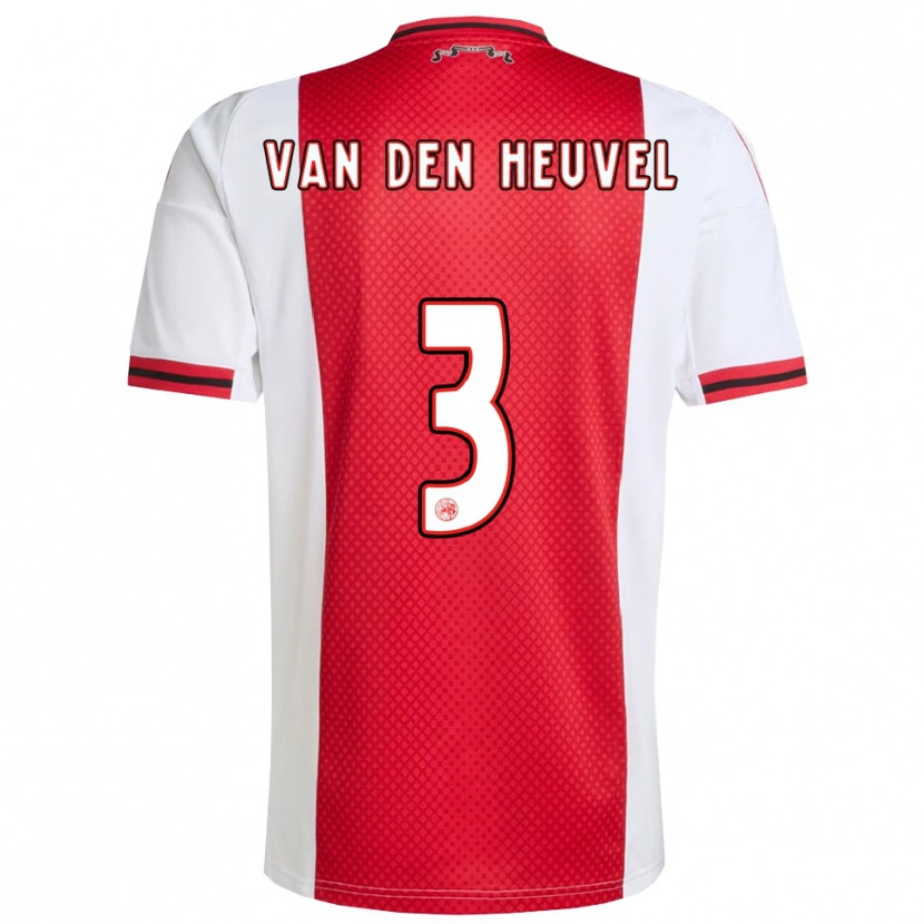 Danxen Herren Nino Van Den Heuvel #3 Rot Weiß Heimtrikot Trikot 2025/26 T-Shirt Schweiz