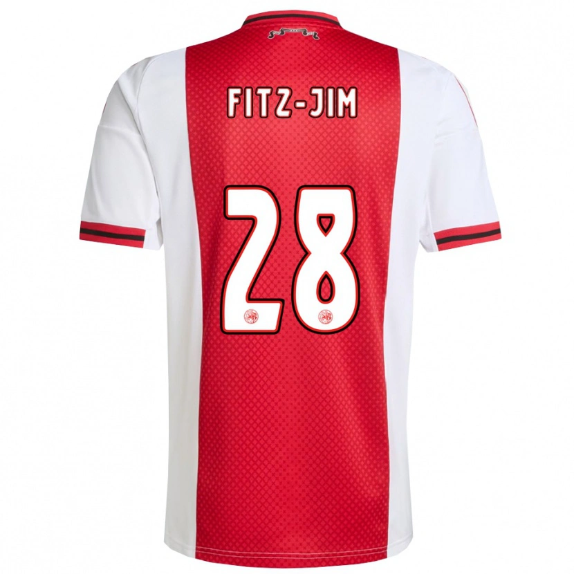Danxen Herren Kian Fitz-Jim #28 Rot Weiß Heimtrikot Trikot 2025/26 T-Shirt Schweiz