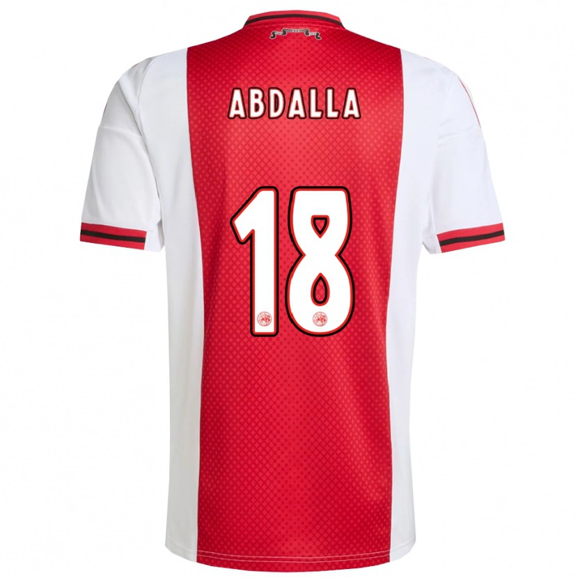 Danxen Herren Mohamed Abdalla #18 Rot Weiß Heimtrikot Trikot 2025/26 T-Shirt Schweiz