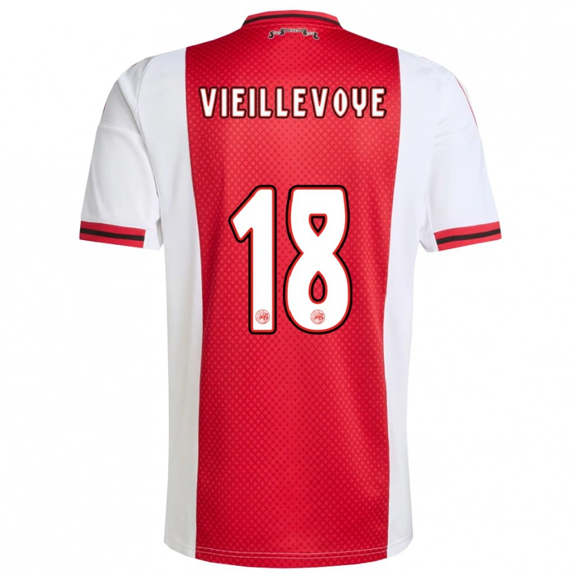 Danxen Herren Luka Vieillevoye #18 Rot Weiß Heimtrikot Trikot 2025/26 T-Shirt Schweiz