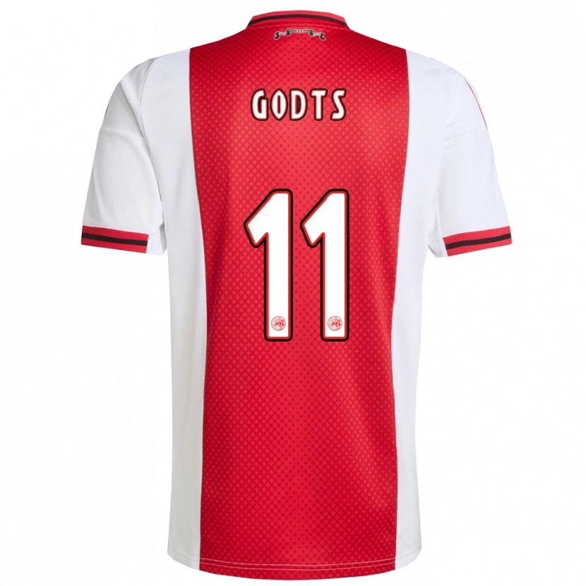Danxen Herren Mika Godts #11 Rot Weiß Heimtrikot Trikot 2025/26 T-Shirt Schweiz