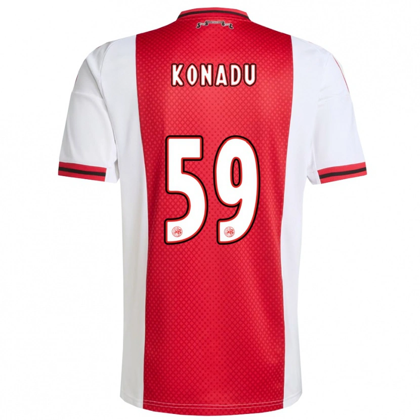 Danxen Herren Don-Angelo Konadu #59 Rot Weiß Heimtrikot Trikot 2025/26 T-Shirt Schweiz