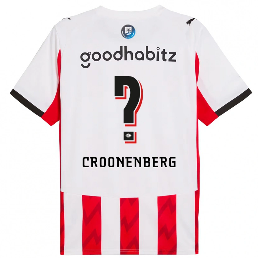 Danxen Herren Luca Croonenberg #0 Rot Weiß Heimtrikot Trikot 2025/26 T-Shirt Schweiz