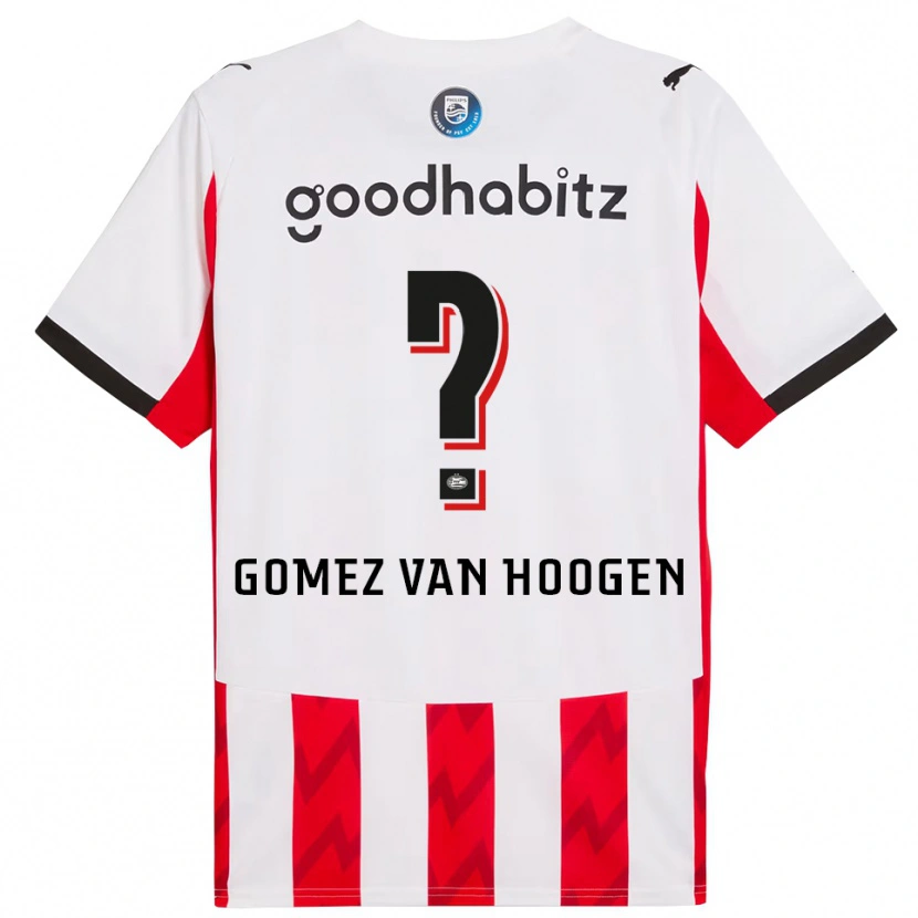 Danxen Herren Samuel Gomez Van Hoogen #0 Rot Weiß Heimtrikot Trikot 2025/26 T-Shirt Schweiz