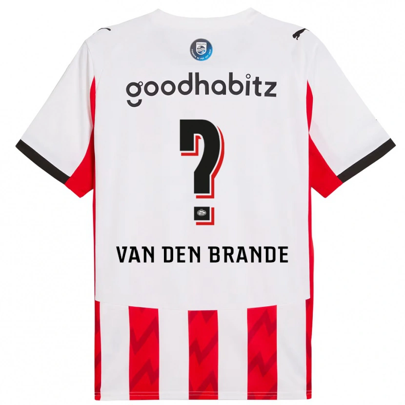 Danxen Herren Daan Van Den Brande #0 Rot Weiß Heimtrikot Trikot 2025/26 T-Shirt Schweiz