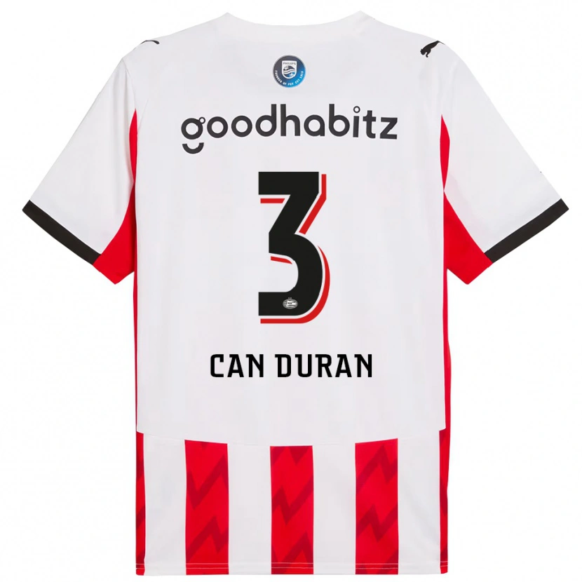 Danxen Herren Emre Can Duran #3 Rot Weiß Heimtrikot Trikot 2025/26 T-Shirt Schweiz