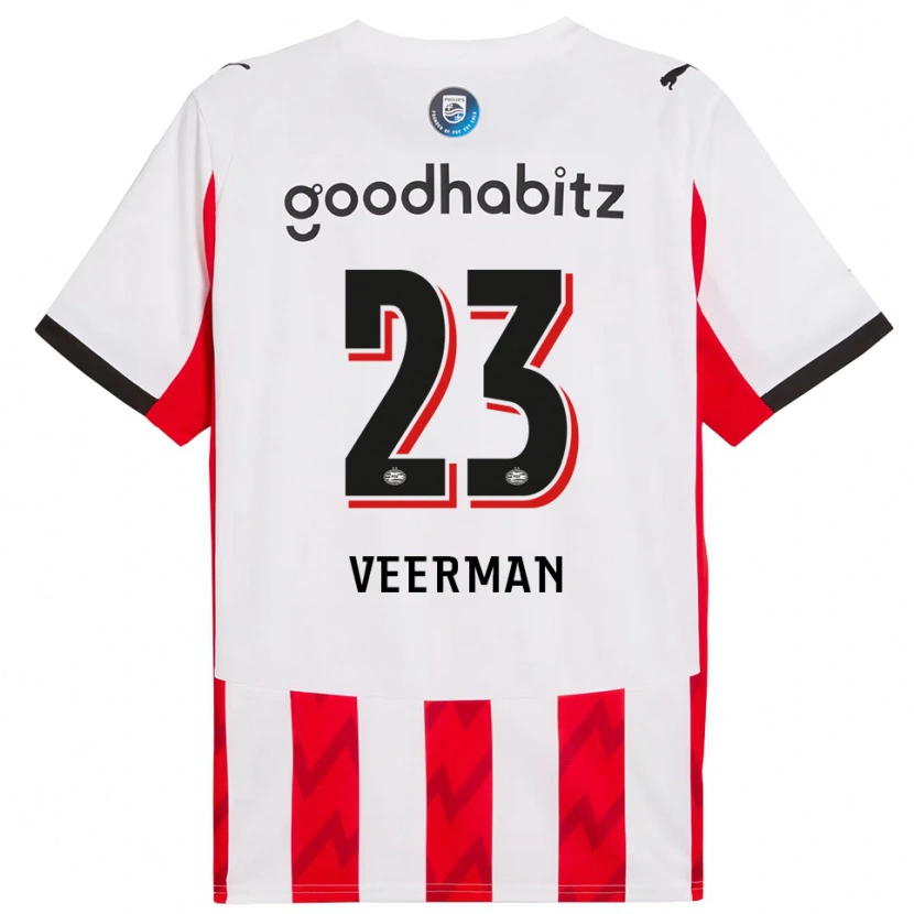 Danxen Herren Joey Veerman #23 Rot Weiß Heimtrikot Trikot 2025/26 T-Shirt Schweiz