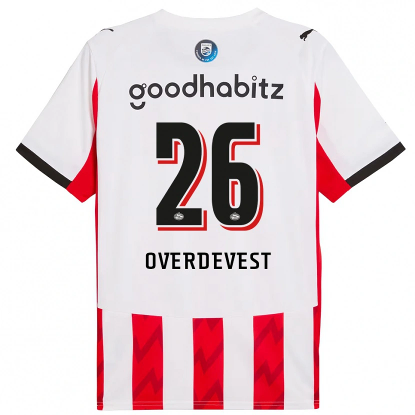 Danxen Herren Marco Overdevest #26 Rot Weiß Heimtrikot Trikot 2025/26 T-Shirt Schweiz
