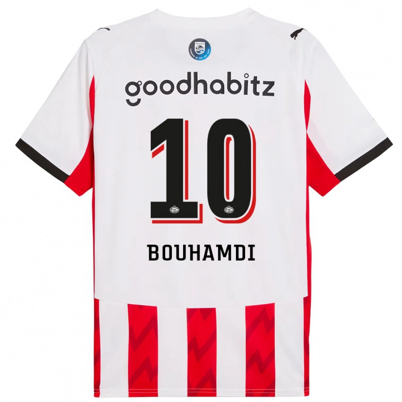 Danxen Herren Amir Bouhamdi #10 Rot Weiß Heimtrikot Trikot 2025/26 T-Shirt Schweiz