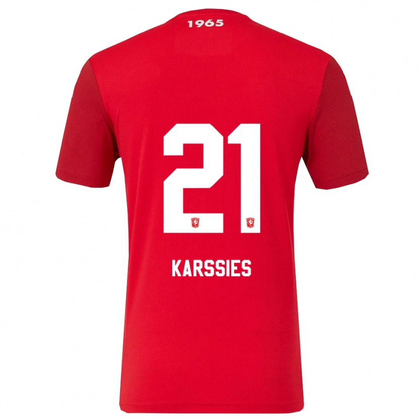 Danxen Herren Sam Karssies #21 Rot Weiß Heimtrikot Trikot 2025/26 T-Shirt Schweiz