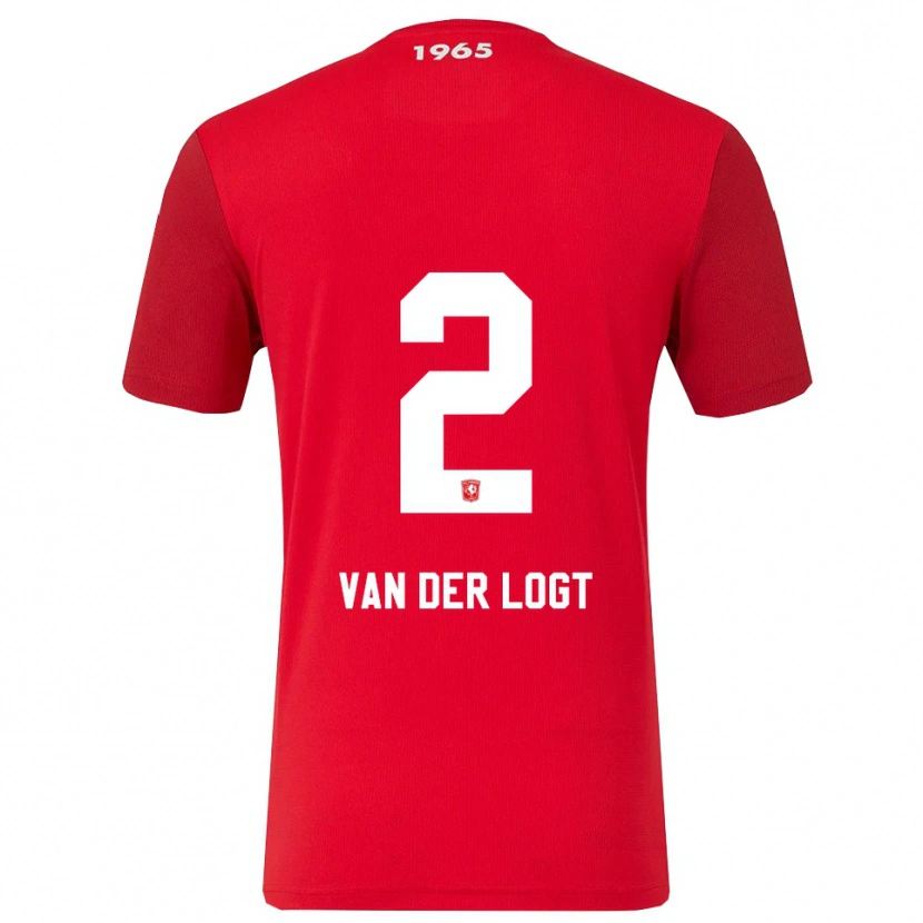 Danxen Herren Jim Van Der Logt #2 Rot Weiß Heimtrikot Trikot 2025/26 T-Shirt Schweiz
