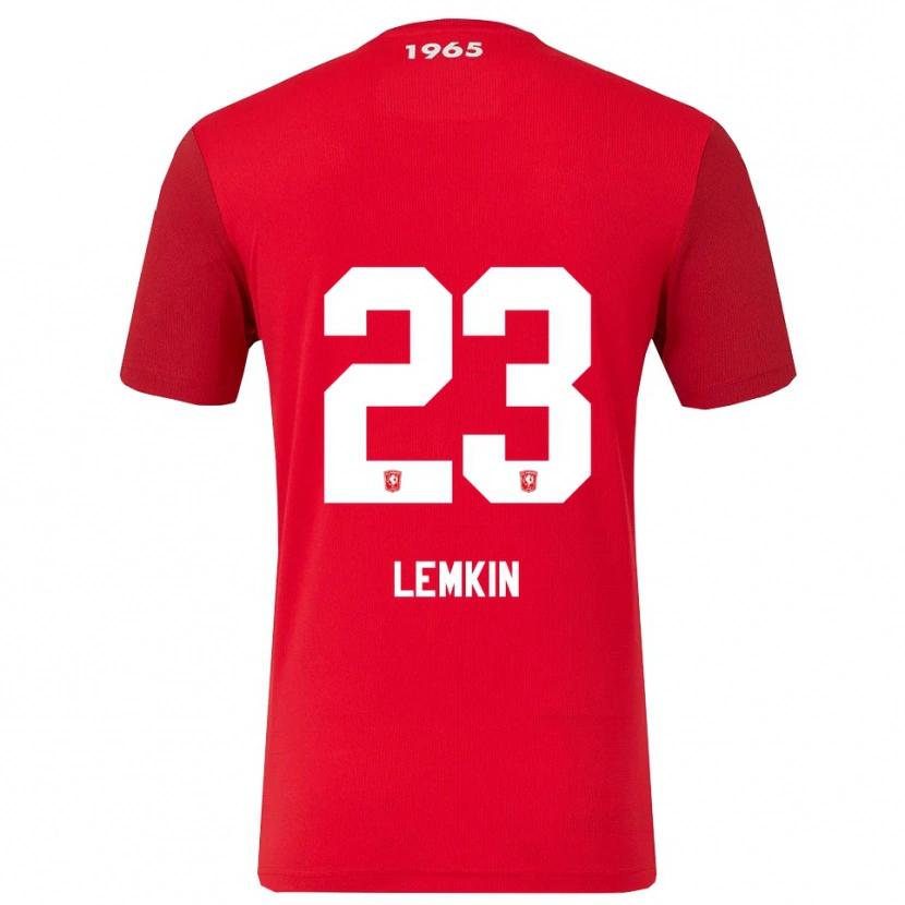 Danxen Herren Stav Lemkin #23 Rot Weiß Heimtrikot Trikot 2025/26 T-Shirt Schweiz