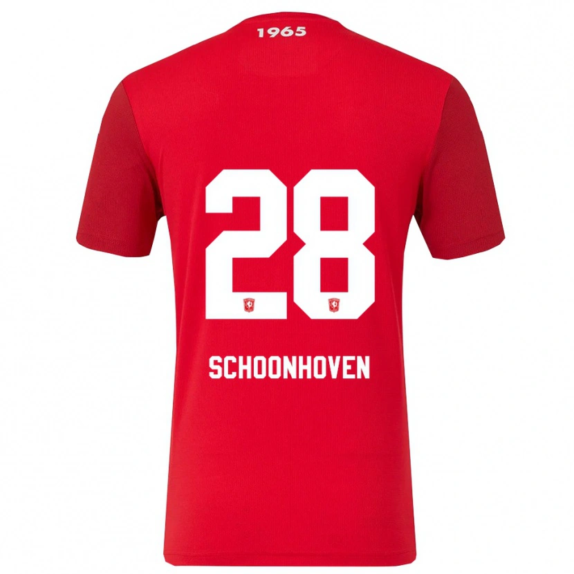 Danxen Herren Roman Schoonhoven #28 Rot Weiß Heimtrikot Trikot 2025/26 T-Shirt Schweiz