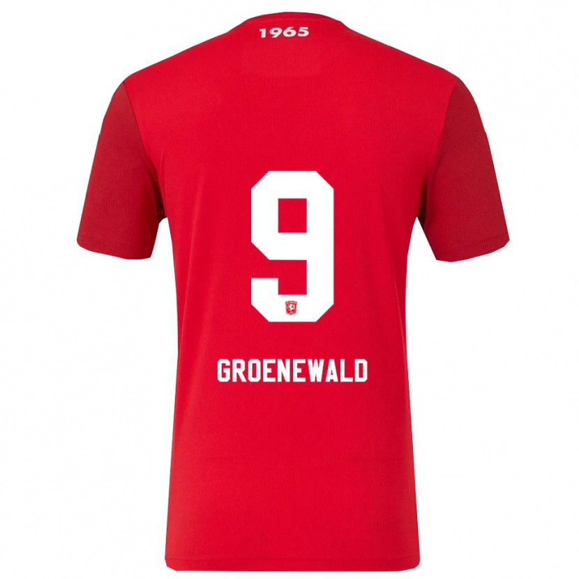 Danxen Herren Nigel Groenewald #9 Rot Weiß Heimtrikot Trikot 2025/26 T-Shirt Schweiz