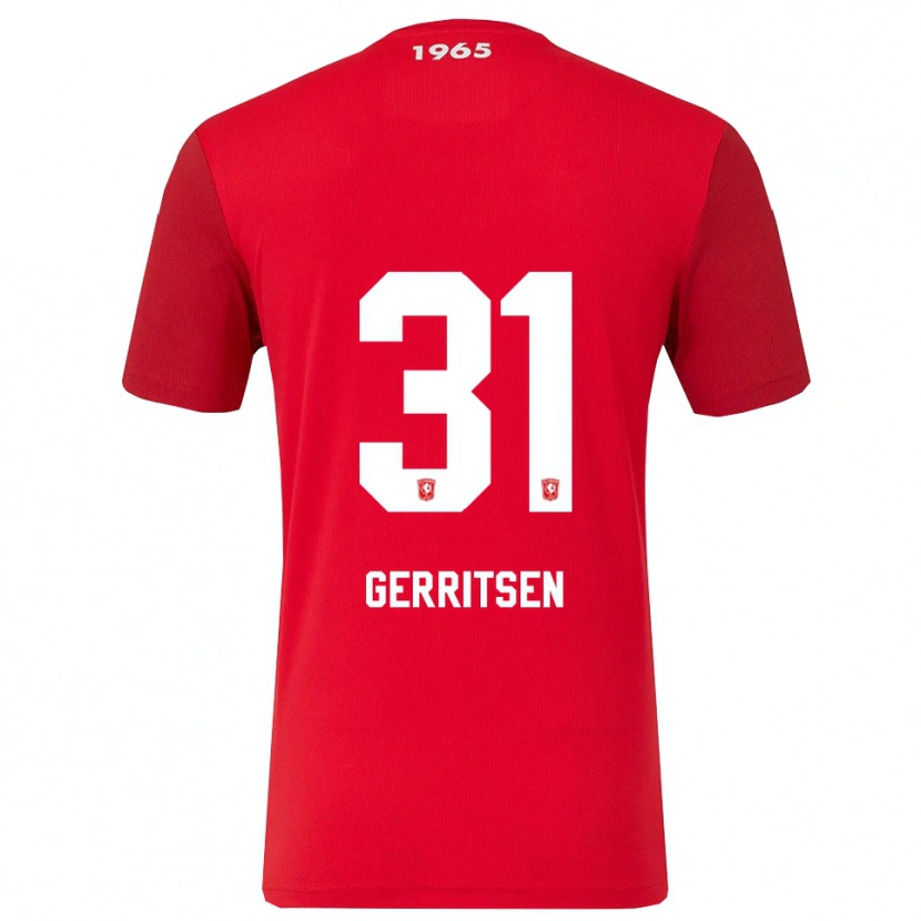 Danxen Herren Yannick Gerritsen #31 Rot Weiß Heimtrikot Trikot 2025/26 T-Shirt Schweiz