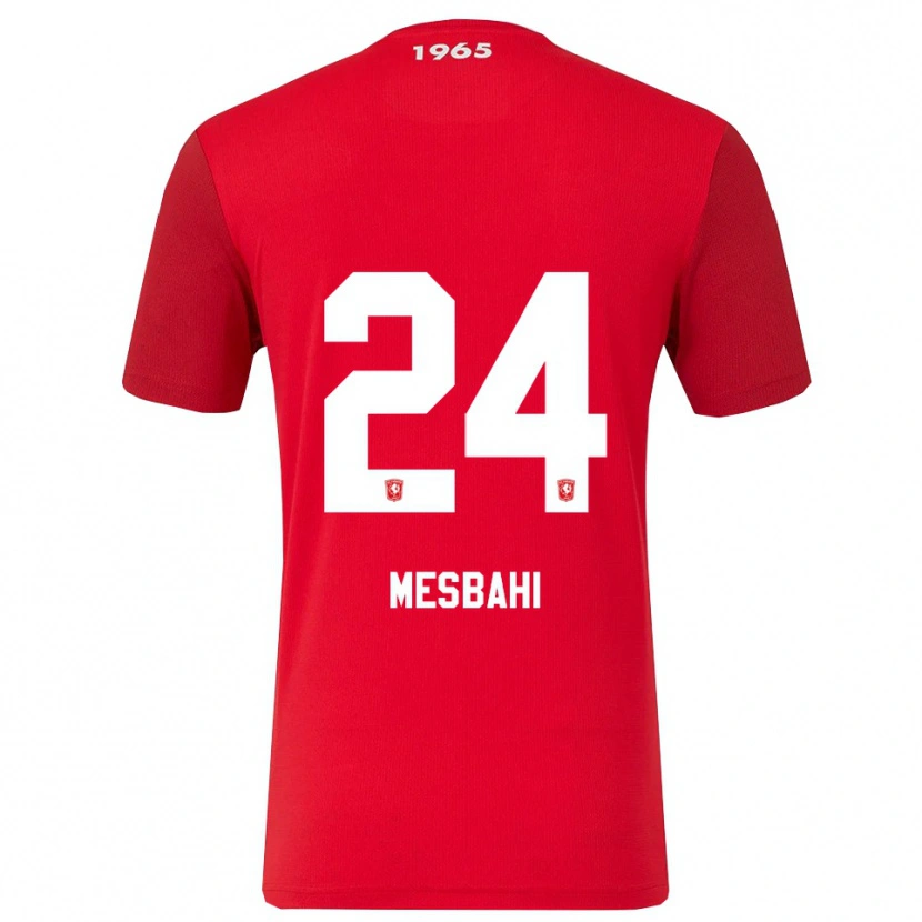 Danxen Herren Juliën Mesbahi #24 Rot Weiß Heimtrikot Trikot 2025/26 T-Shirt Schweiz