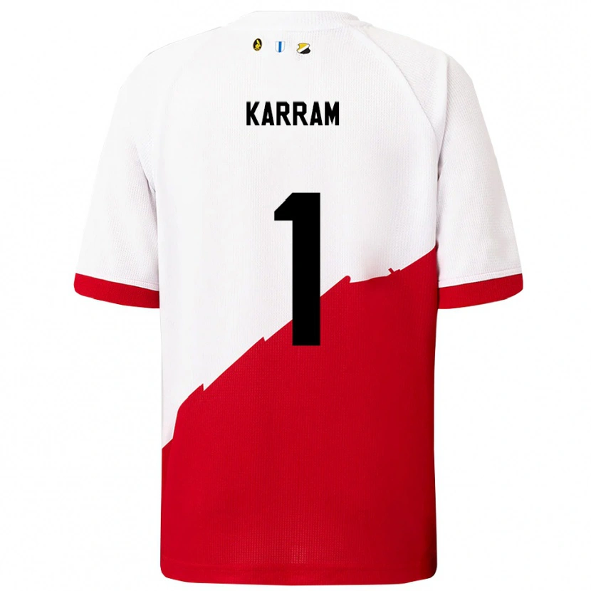 Danxen Herren Faris Karram #1 Weiß Rot Heimtrikot Trikot 2025/26 T-Shirt Schweiz