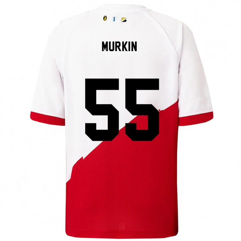 Danxen Herren Derry Murkin #55 Weiß Rot Heimtrikot Trikot 2025/26 T-Shirt Schweiz