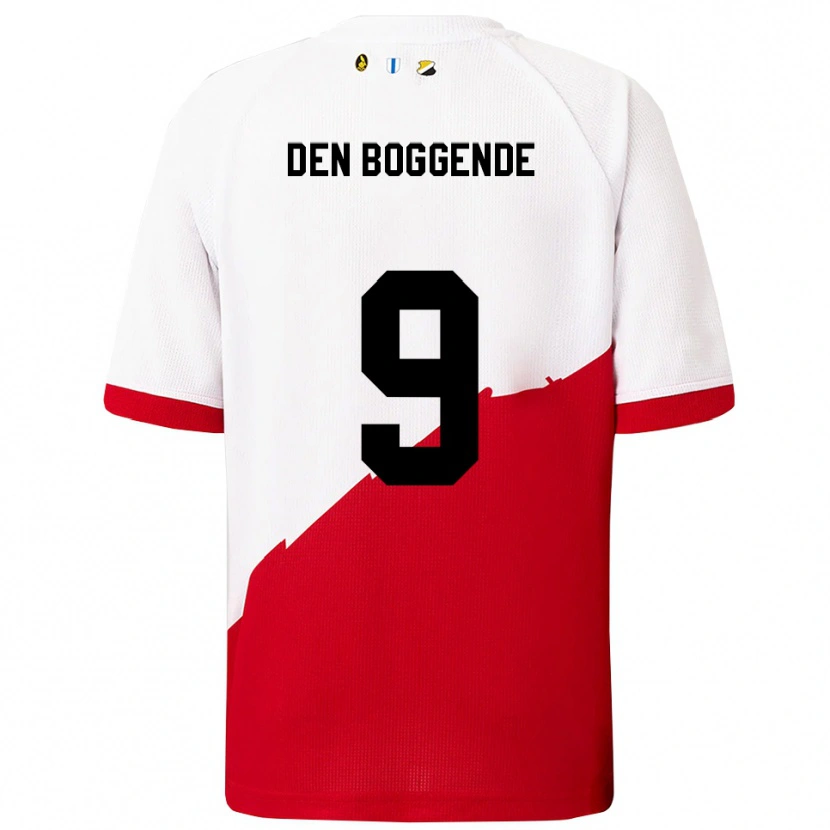 Danxen Herren Tijn Den Boggende #9 Weiß Rot Heimtrikot Trikot 2025/26 T-Shirt Schweiz