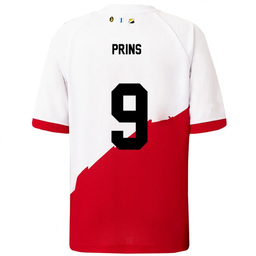 Danxen Herren Femke Prins #9 Weiß Rot Heimtrikot Trikot 2025/26 T-Shirt Schweiz