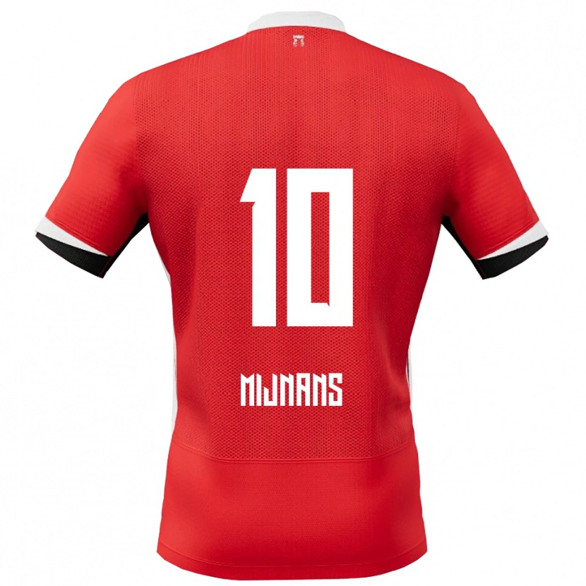 Danxen Herren Sven Mijnans #10 Rot Weiß Heimtrikot Trikot 2025/26 T-Shirt Schweiz