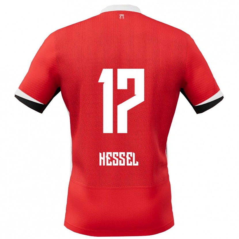 Danxen Herren Hessel De Wit #17 Rot Weiß Heimtrikot Trikot 2025/26 T-Shirt Schweiz