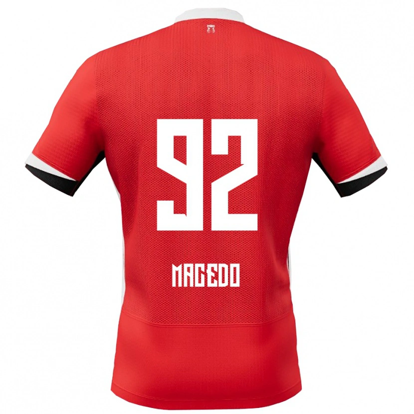 Danxen Herren Rodrigo Macedo #92 Rot Weiß Heimtrikot Trikot 2025/26 T-Shirt Schweiz