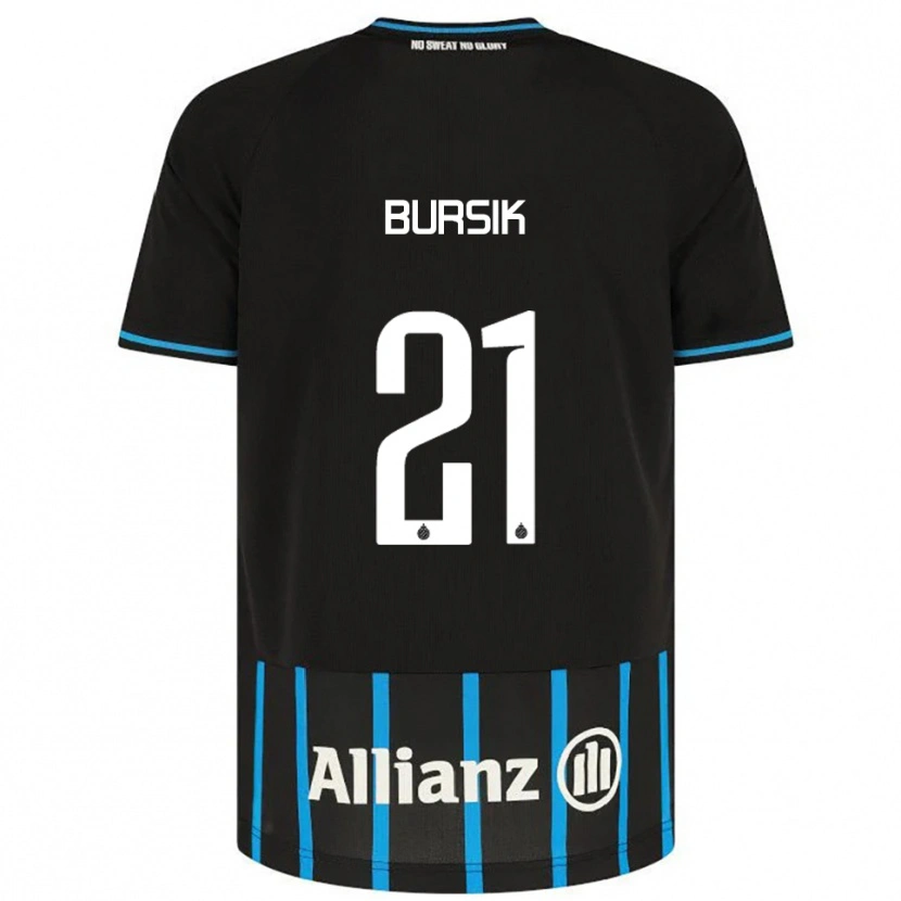 Danxen Herren Josef Bursik #21 Schwarz Blau Heimtrikot Trikot 2025/26 T-Shirt Schweiz