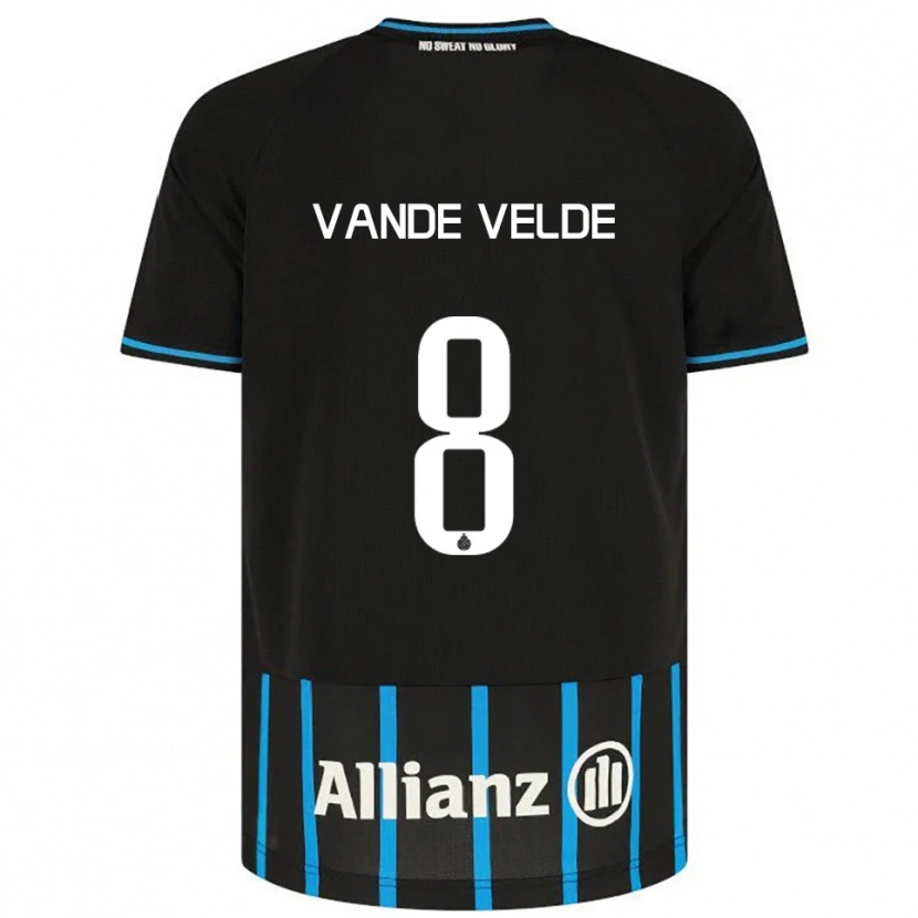 Danxen Herren Chloé Vande Velde #8 Schwarz Blau Heimtrikot Trikot 2025/26 T-Shirt Schweiz