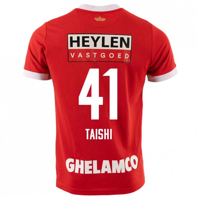 Danxen Herren Taishi Brandon Nozawa #41 Rot Weiß Heimtrikot Trikot 2025/26 T-Shirt Schweiz
