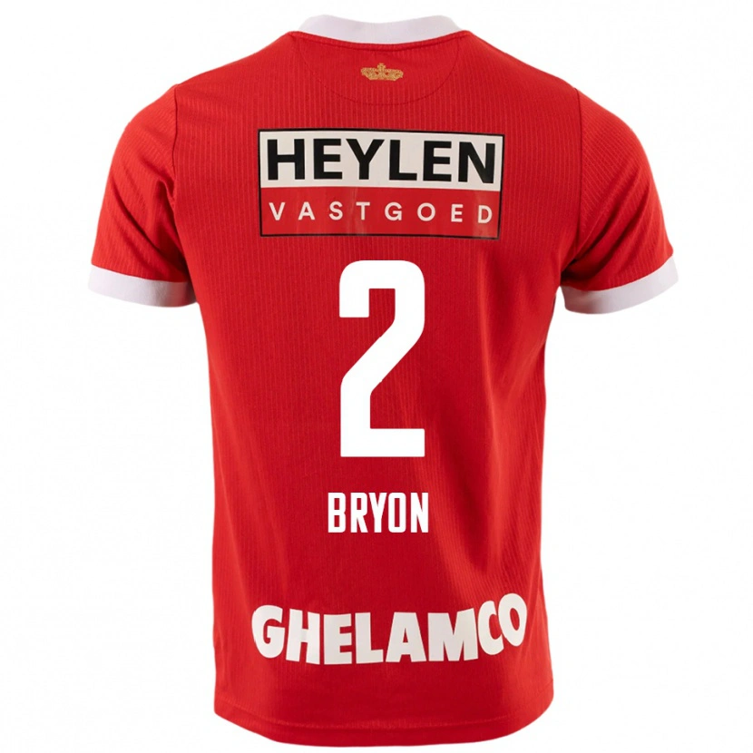 Danxen Herren Robbe Bryon #2 Rot Weiß Heimtrikot Trikot 2025/26 T-Shirt Schweiz